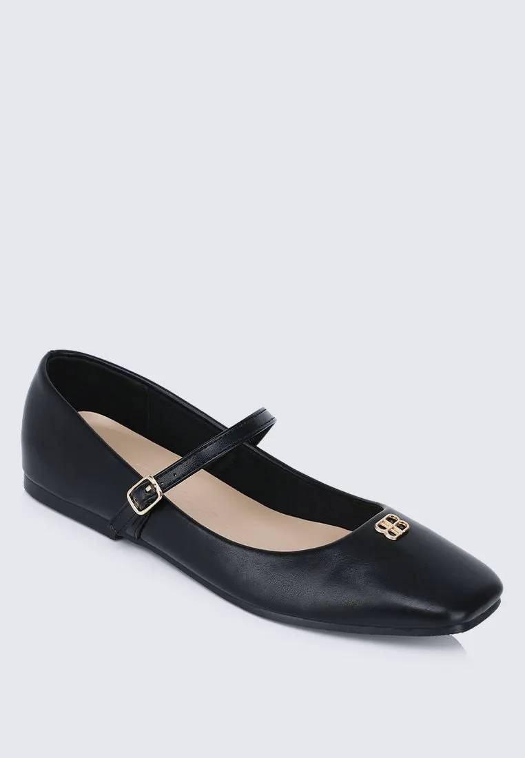 Aimee Comfy Ballerina In Black