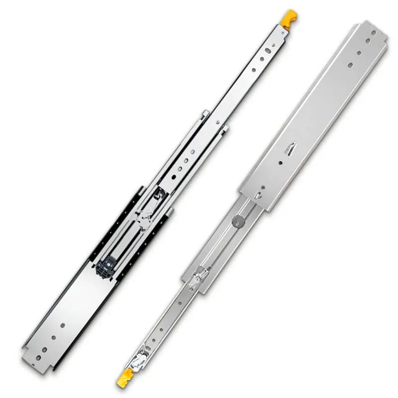 AOLISHENG 500lbs RV drawer slides heavy duty ball bearing slide rails with lock 1 Pair - D2576