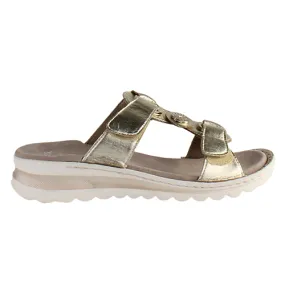 Ara Ladies Leather Mules - 47208-11 - Gold