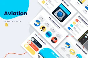 Aviation Google Slides Infographic Template