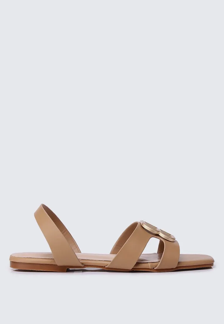 Berenice Comfy Sandals In Nude