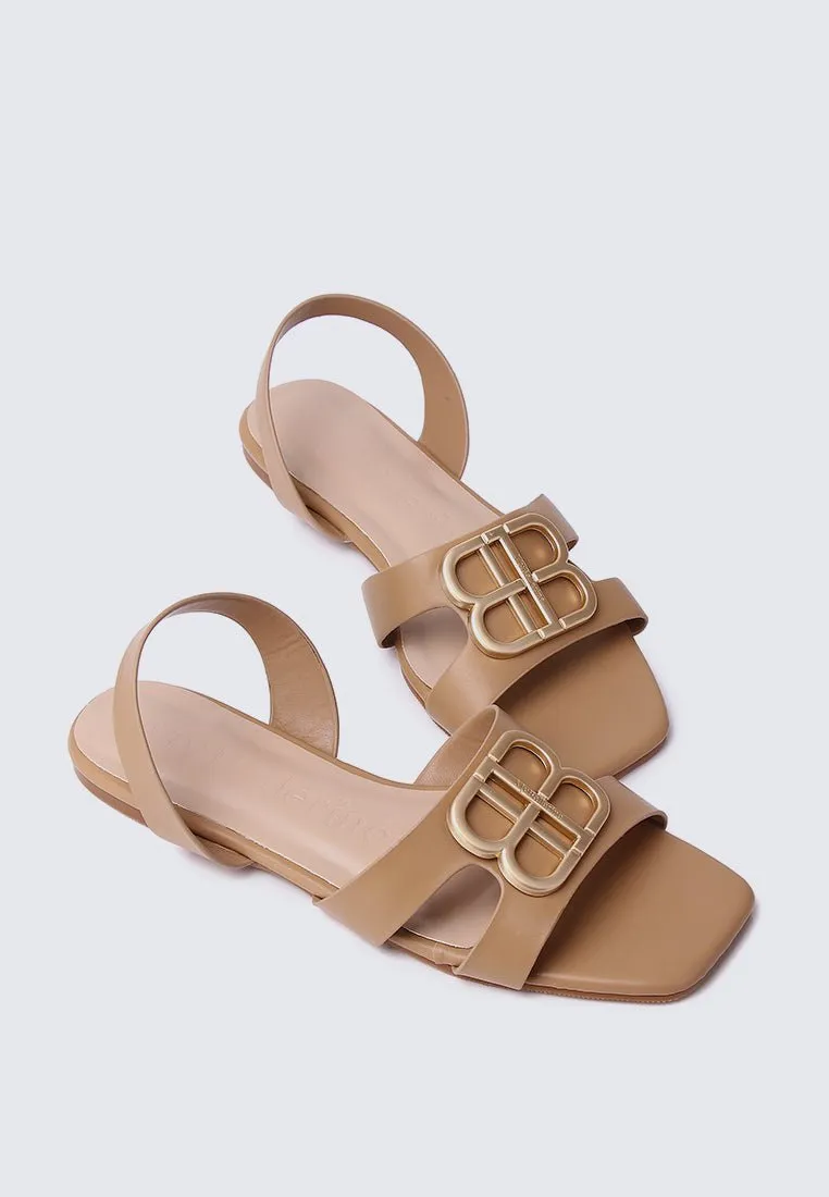 Berenice Comfy Sandals In Nude