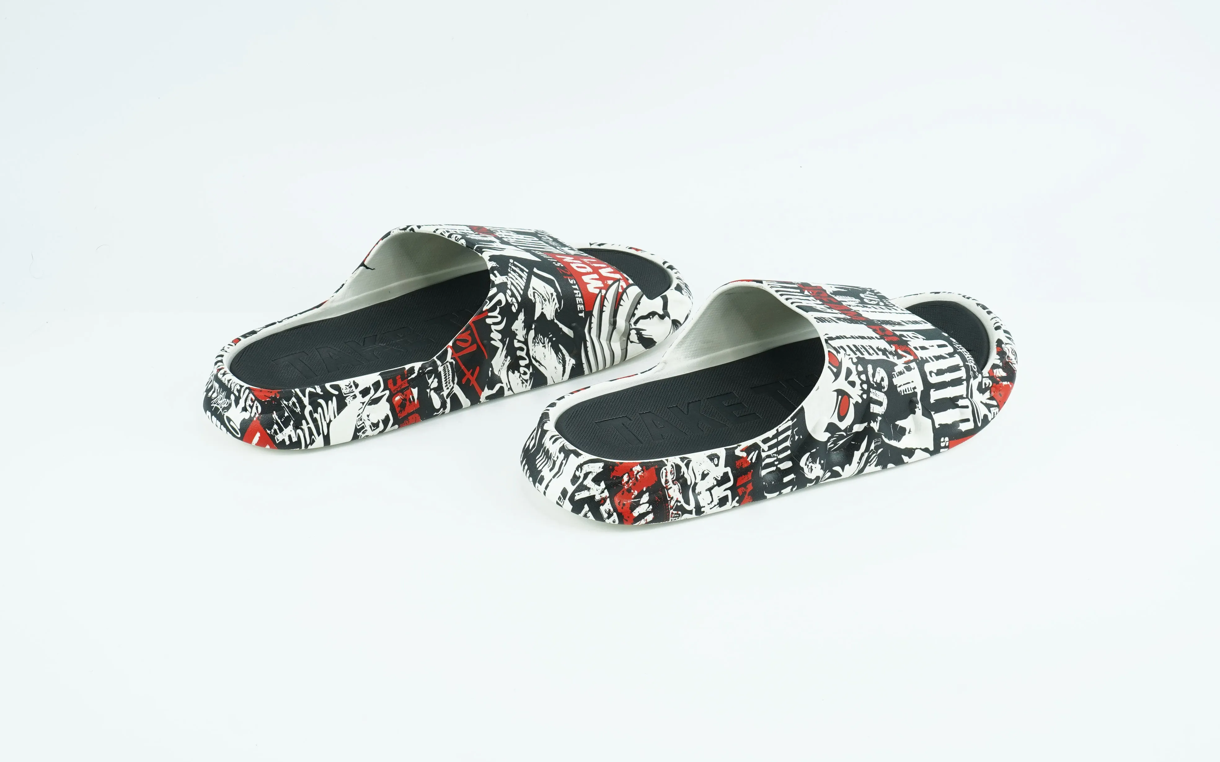 Black EVA slides for men