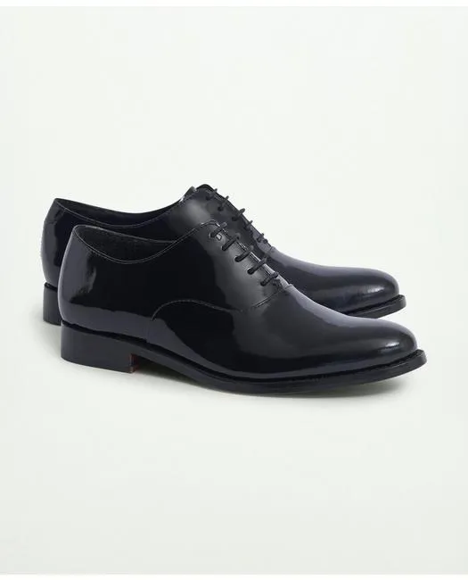 Brooks Brothers Men's Cooper Patent Oxfords Black