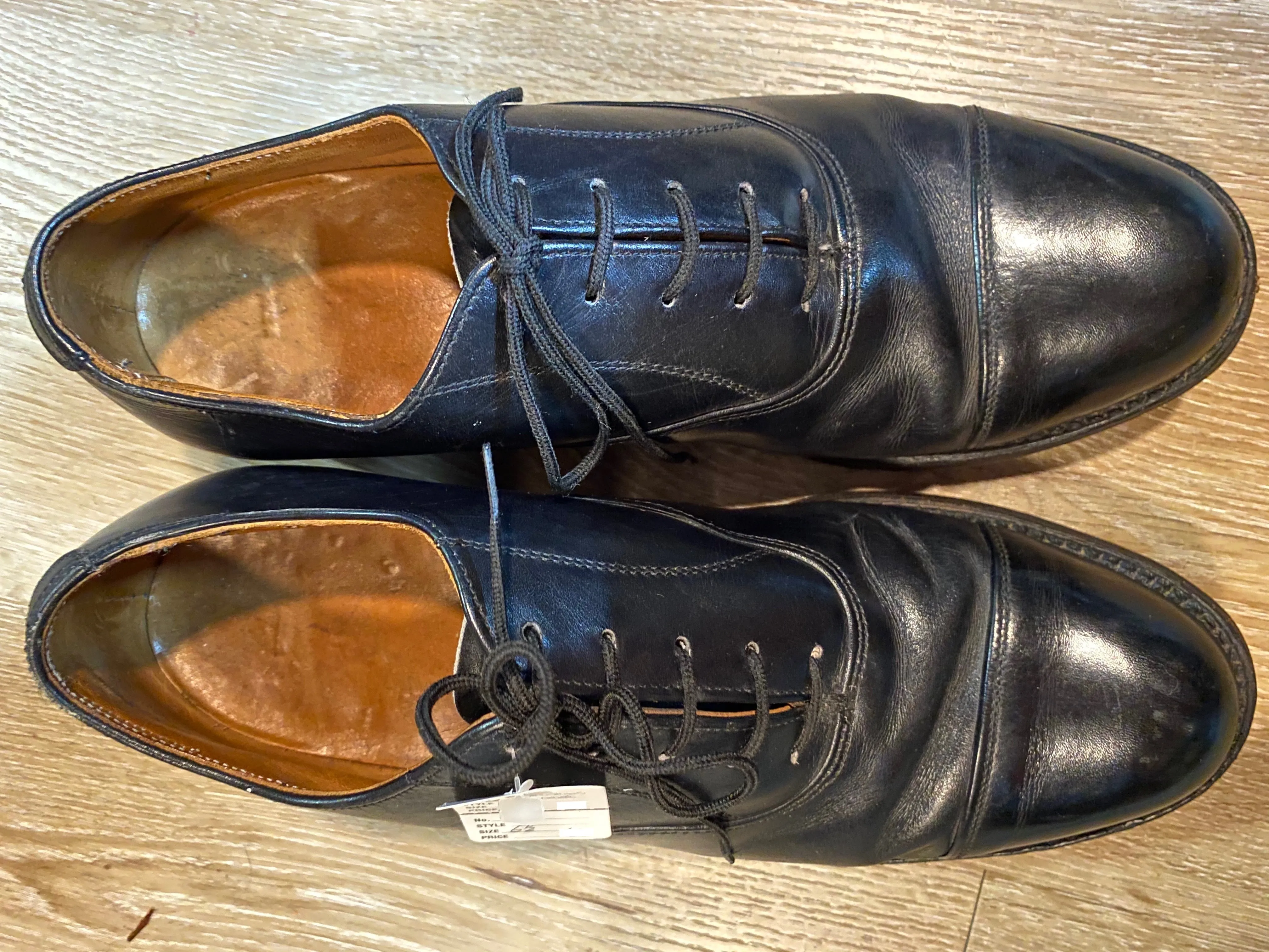 Cap Toe Mid-Century Oxford Shoes 6.5M 39/40 (Canada)