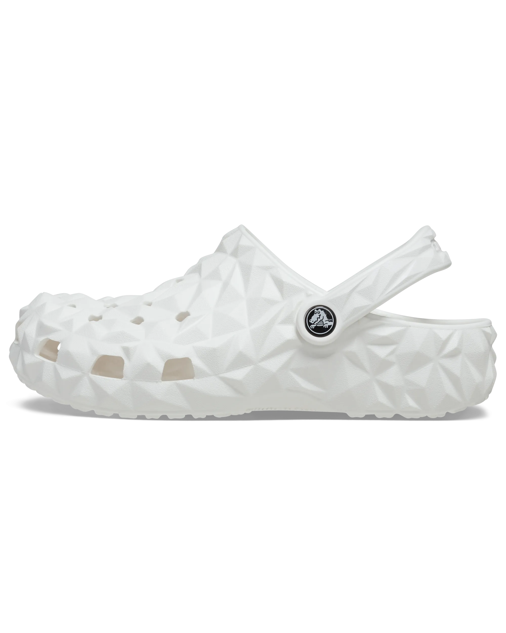 Classic Geometric Clog in White