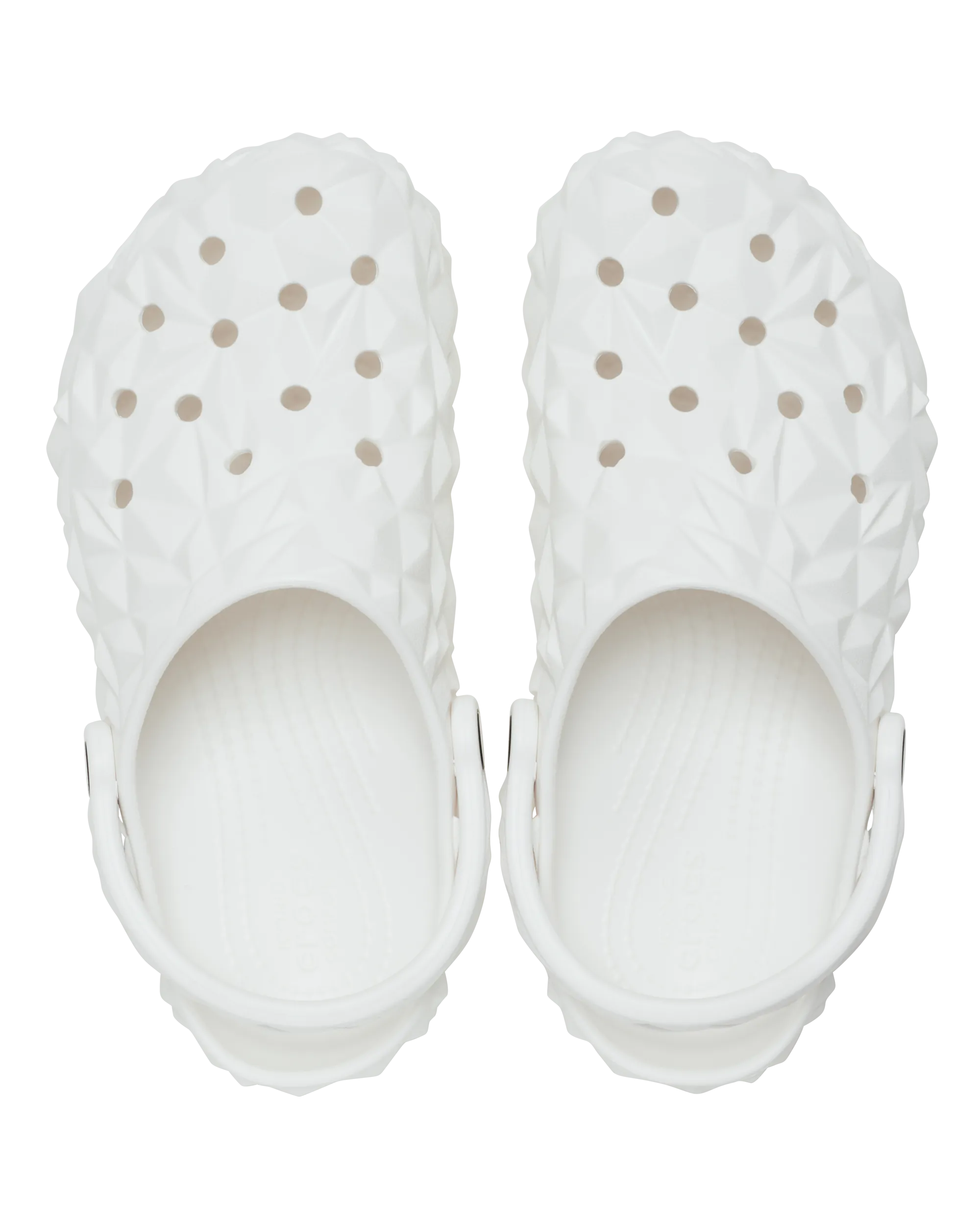 Classic Geometric Clog in White