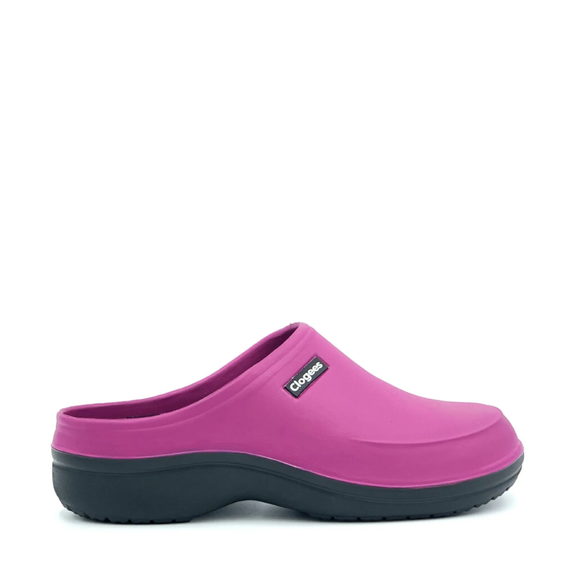 Clogees Womens Eliza Clog Fuscia Size 8