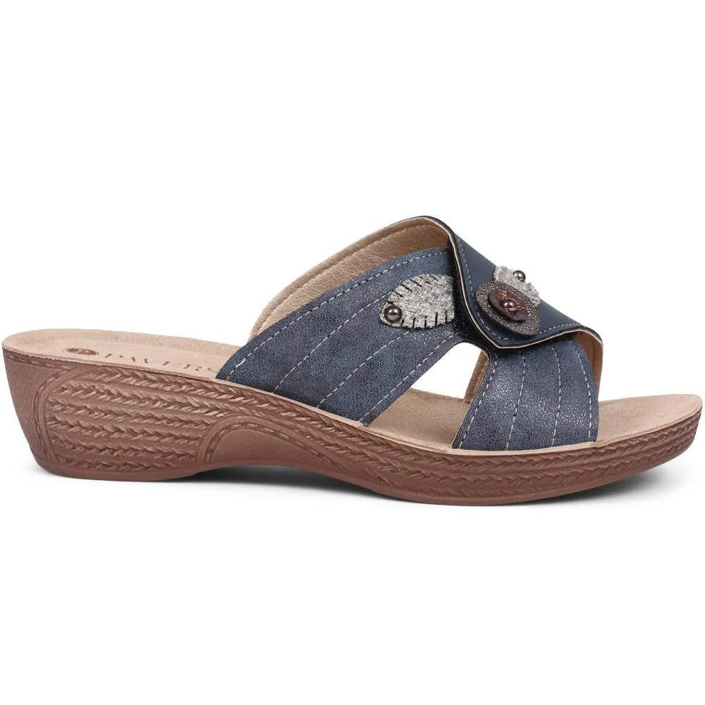 Comfortable Button Detail Sandals - INB37039 / 323 590