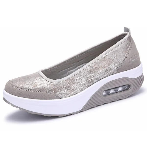 Comfy Slip-On Flat Platform Shoes