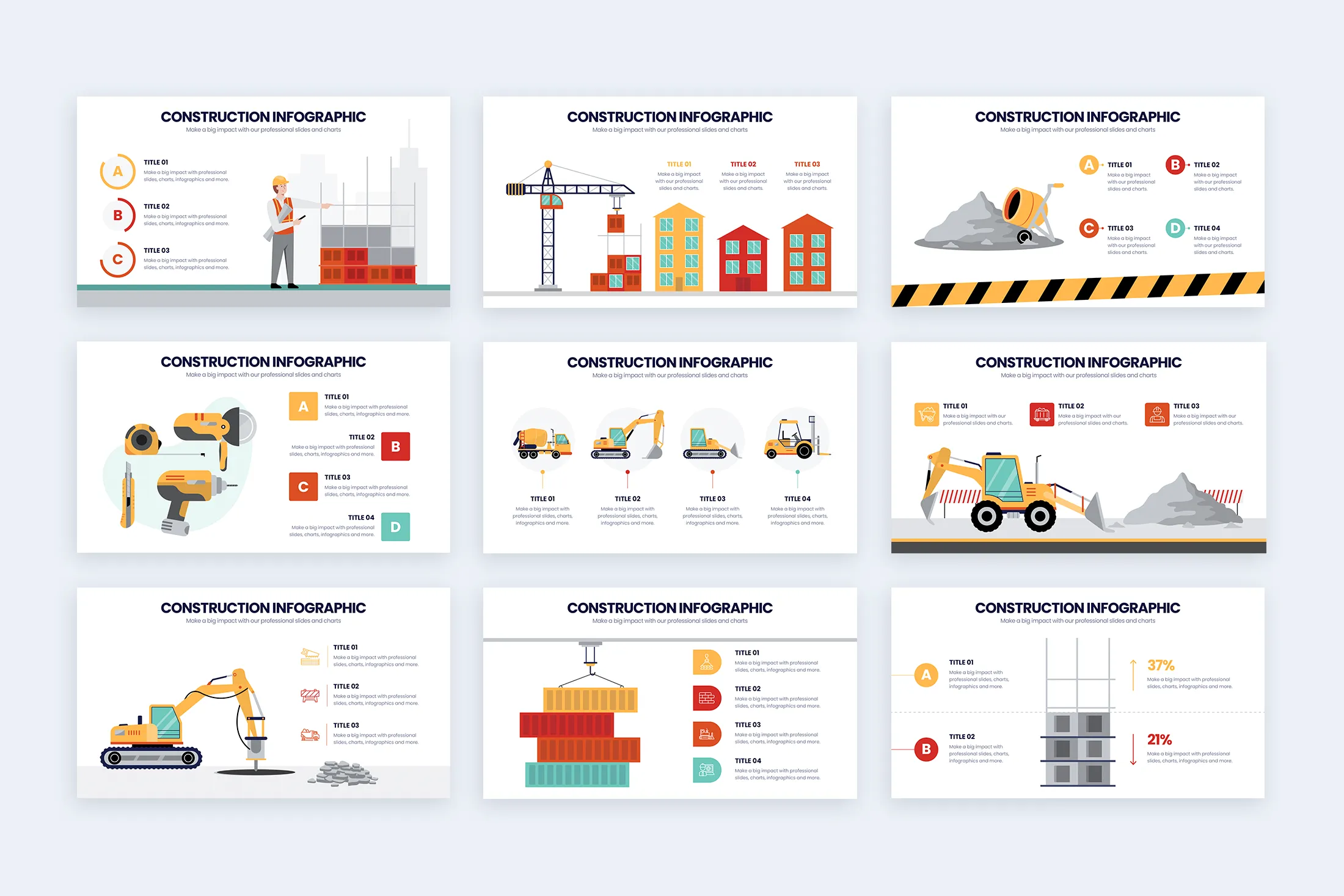 Construction Google Slides Infographic Template