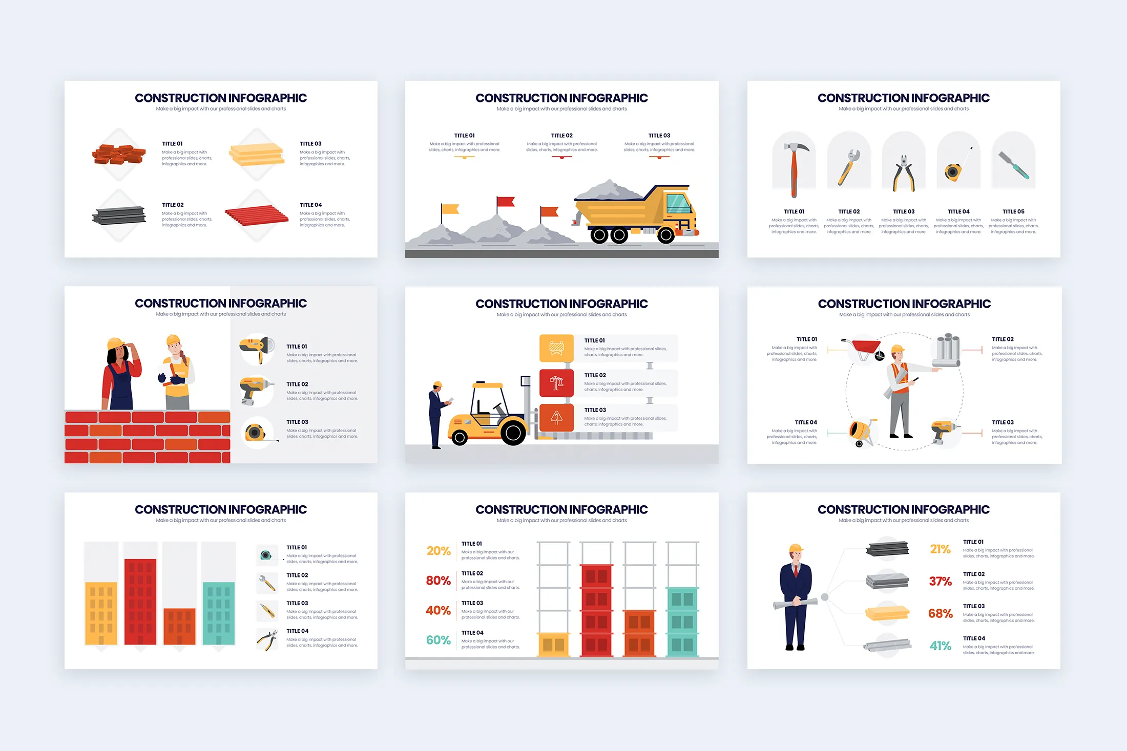 Construction Google Slides Infographic Template