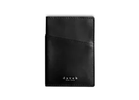 DAVEK CARDSLEEVE with pull tab for easy card access - BLACK