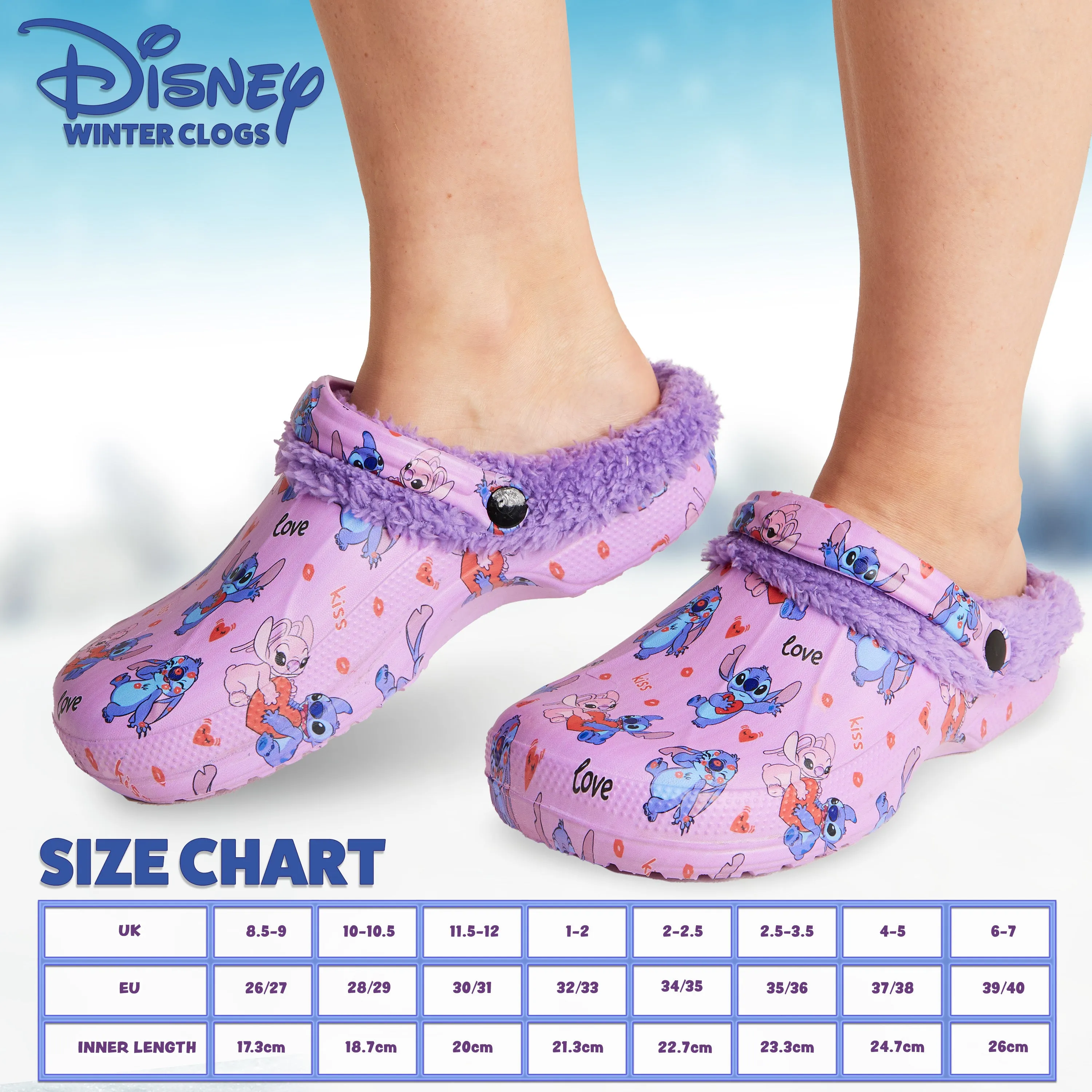 Disney Stitch Clogs for Women - Pink Stitch