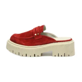 Dkny Mules Leather Red Colour For Women