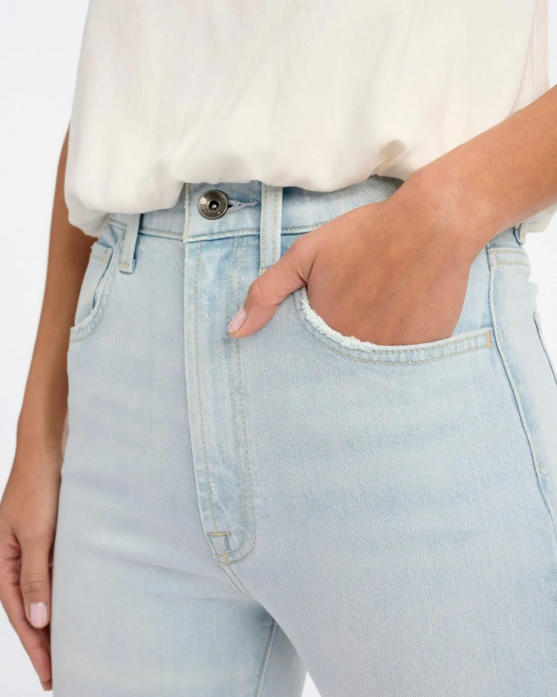 Easy Slim Release Hem Crop Jean