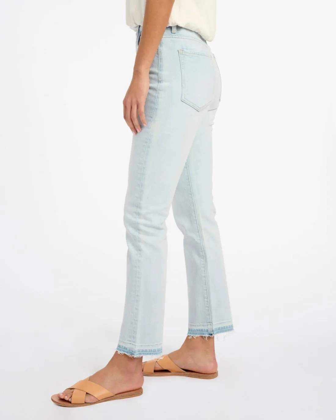 Easy Slim Release Hem Crop Jean