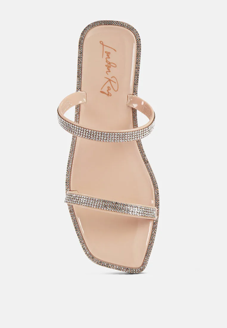 Fenta Diamante Detail Jelly Flats