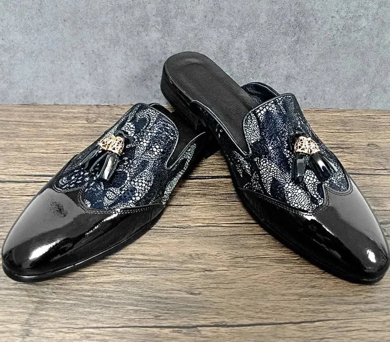 Flower Figures Men's Mules Slippers