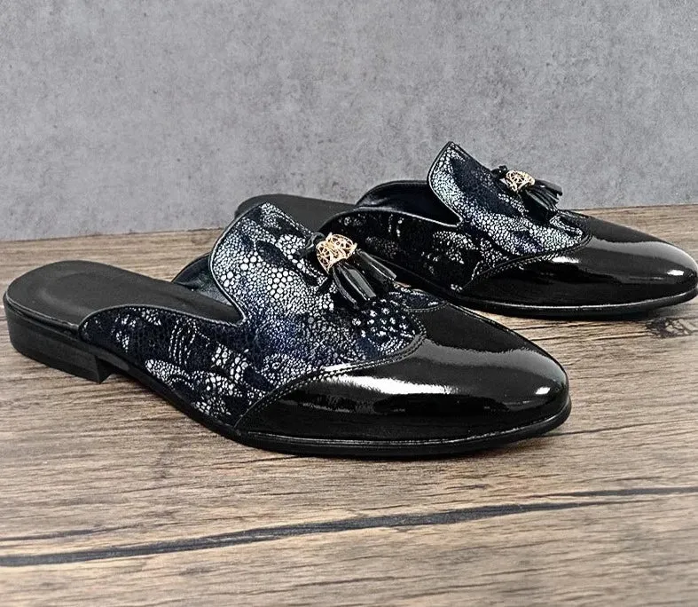 Flower Figures Men's Mules Slippers