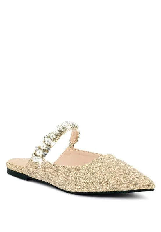 Geode Mary Jane Cutout Embellished Mules