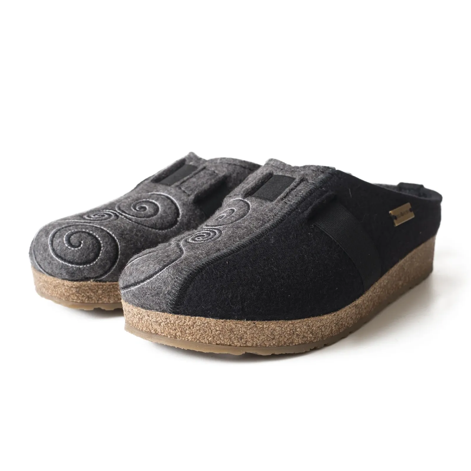 Haflinger Magic Clog (Women) - Black/Grey