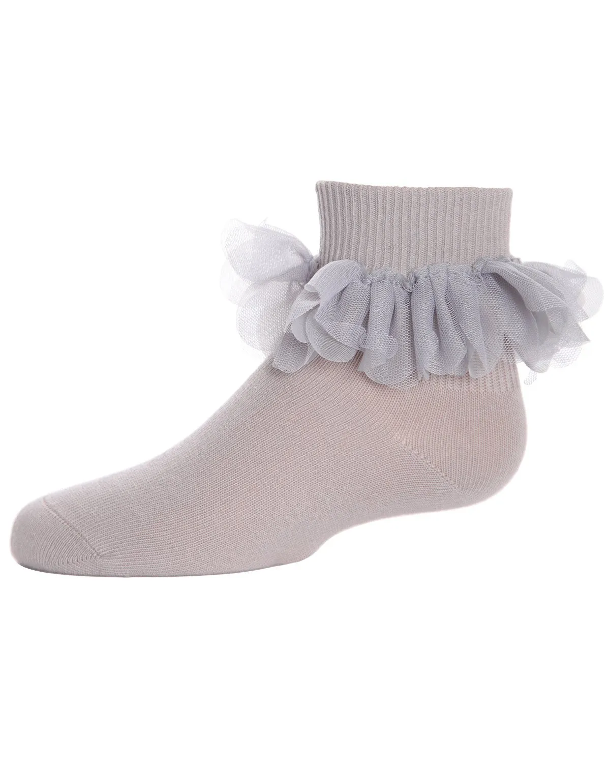 Hello Darlin' Flower Petal Cotton Blend Girls Anklet Socks