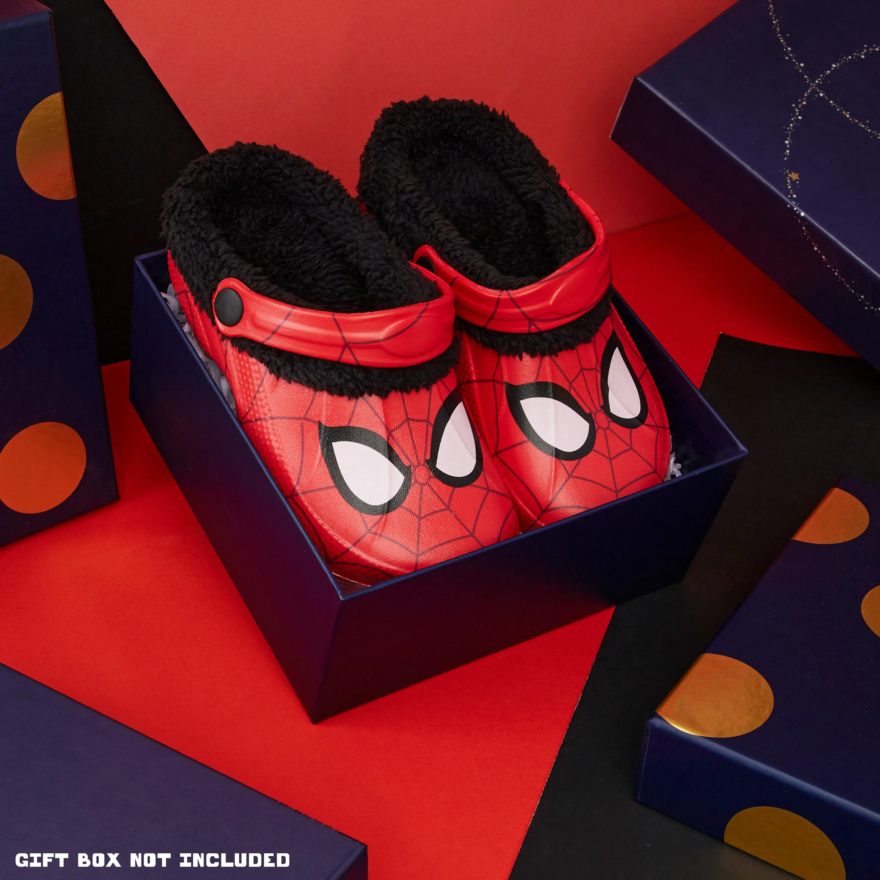 Marvel Spiderman Boys Winter Clogs, Fleece Lined Clogs Garden Shoes - Gifts for Boys