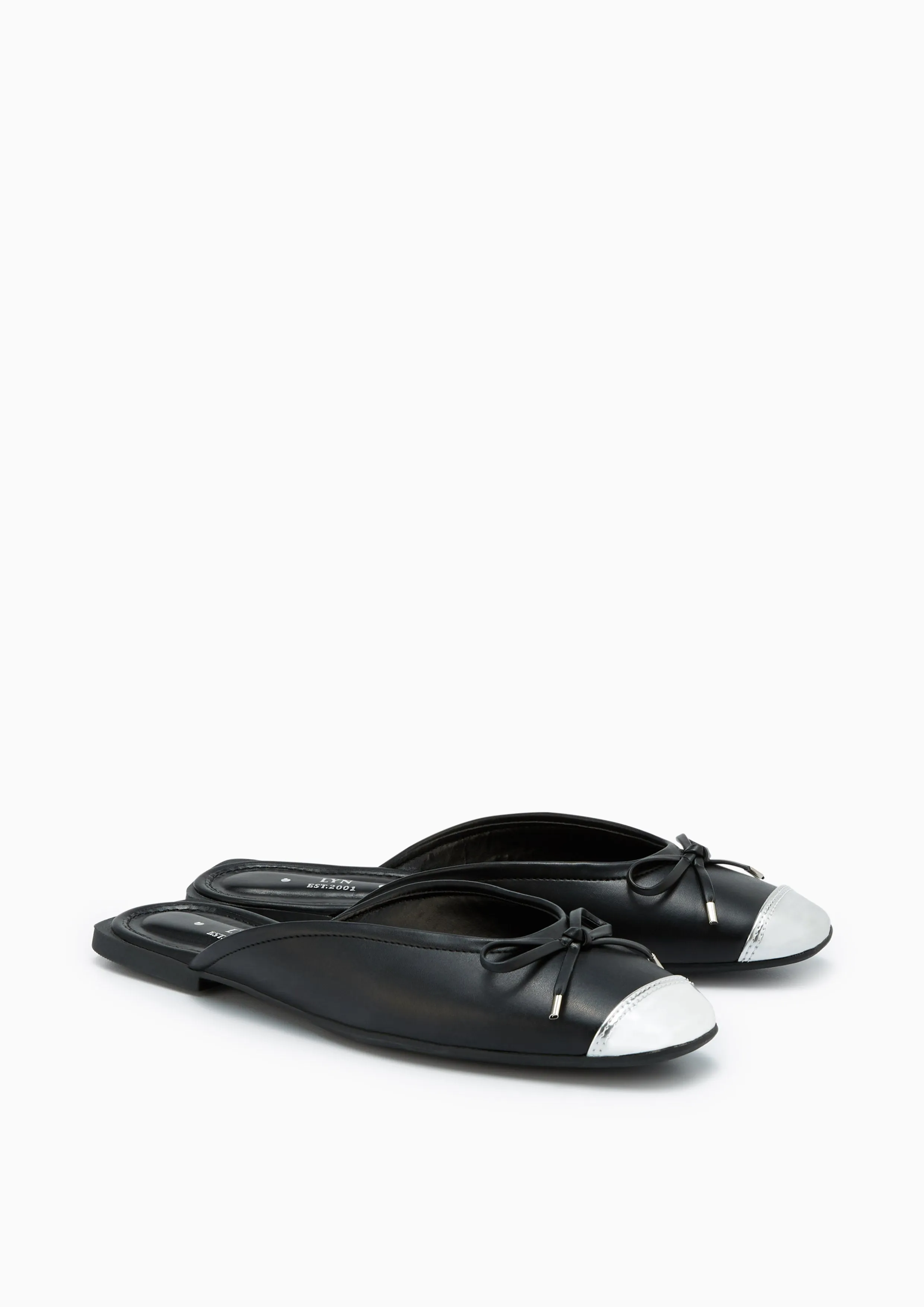 Mendel Low Heel Mules Black