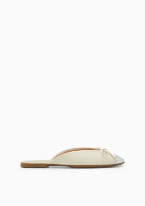 Mendel Low Heel Mules Ivory