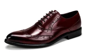 Men's Lace-up Brogues Leather Oxfords