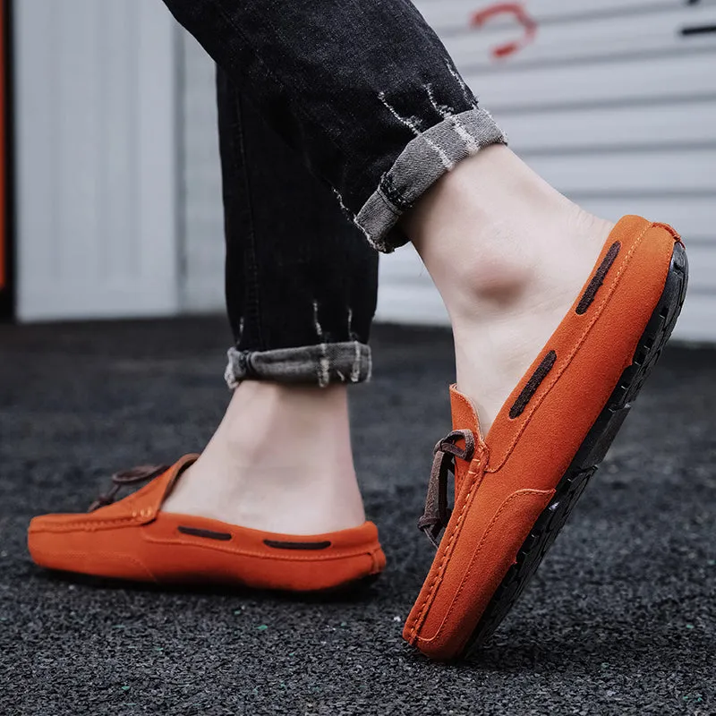 Men's Lacing Perforated Driving Clogs