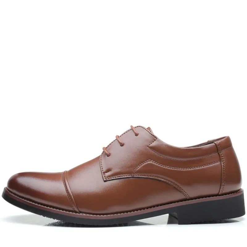 Men's Patent Leather Oxfords With Pointed Toe