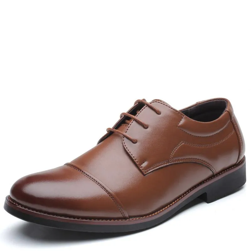 Men's Patent Leather Oxfords With Pointed Toe