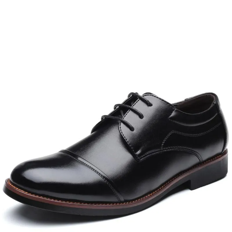 Men's Patent Leather Oxfords With Pointed Toe