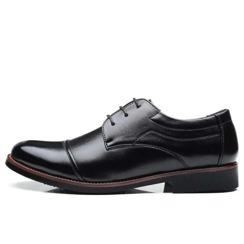 Men's Patent Leather Oxfords With Pointed Toe