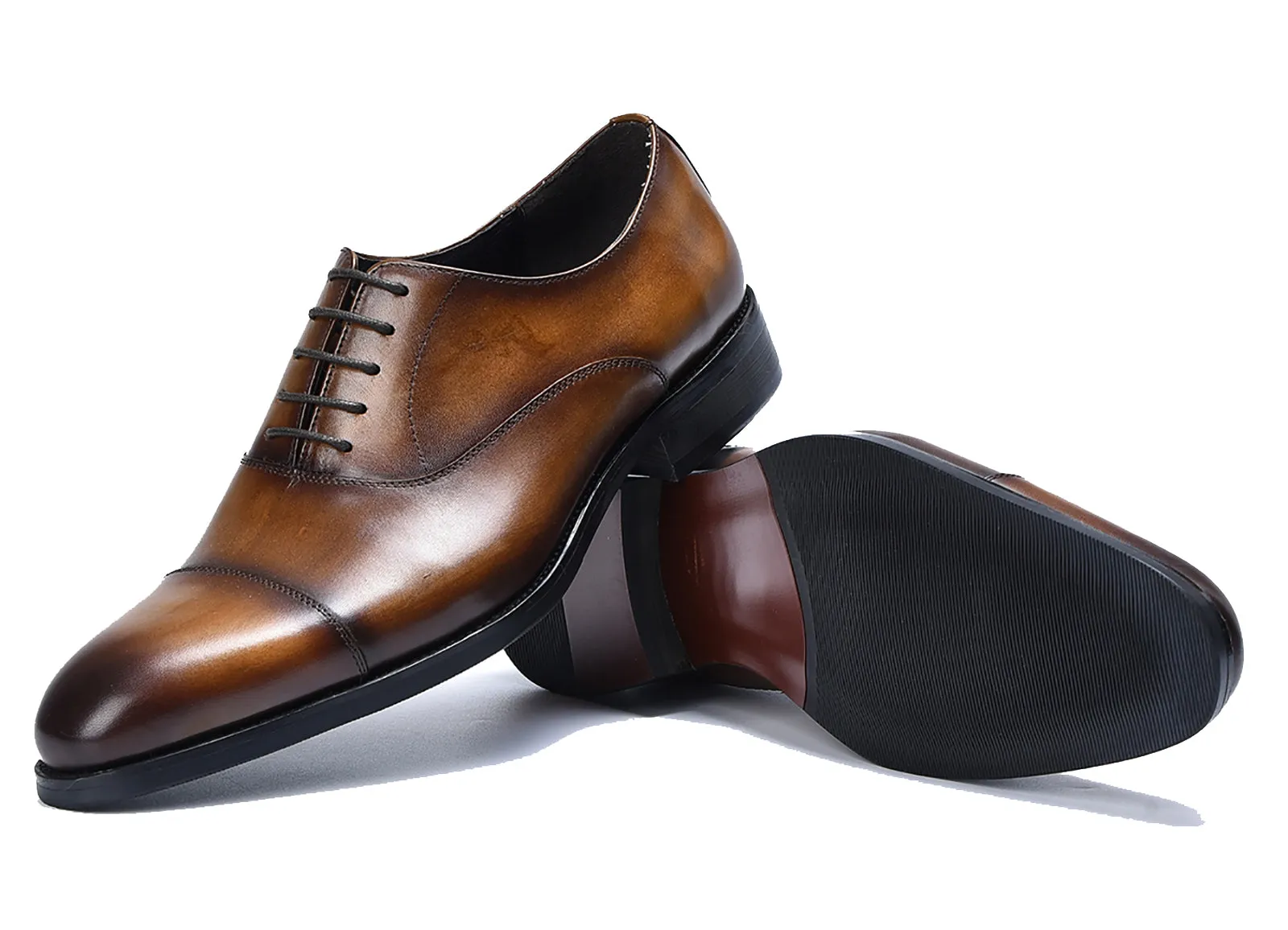 Men's Plain Toe Lace-up Oxfords