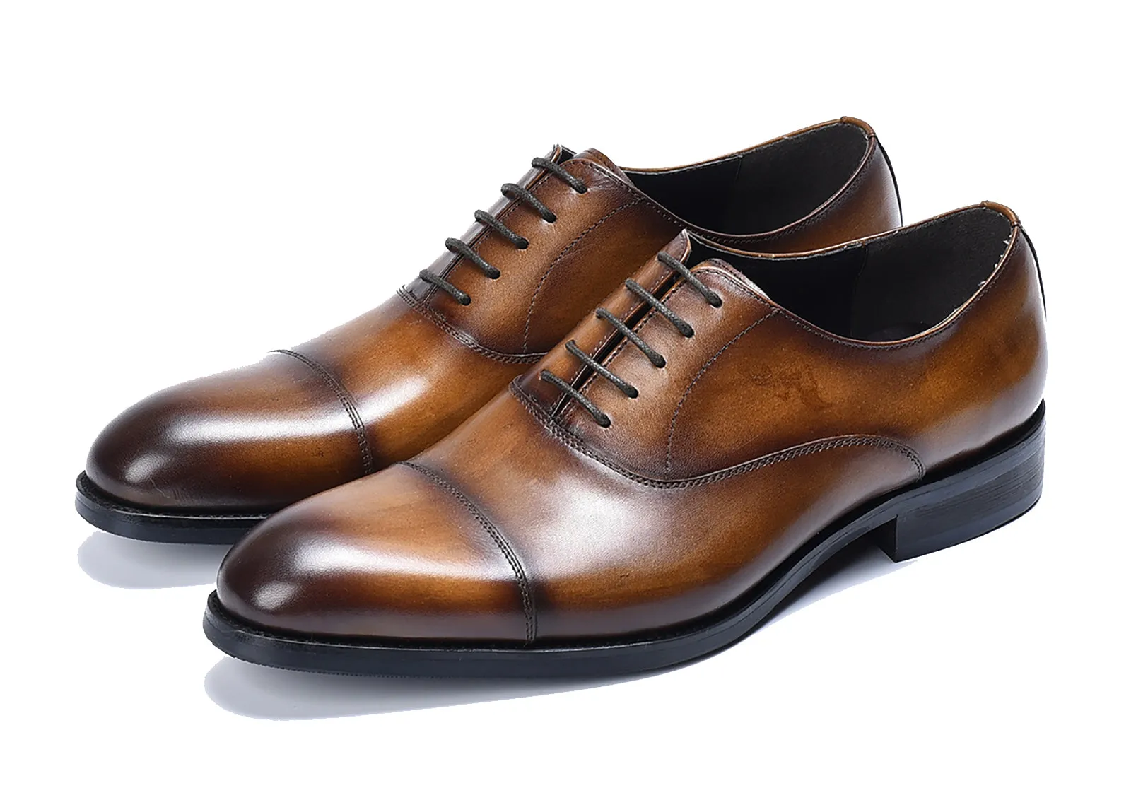 Men's Plain Toe Lace-up Oxfords