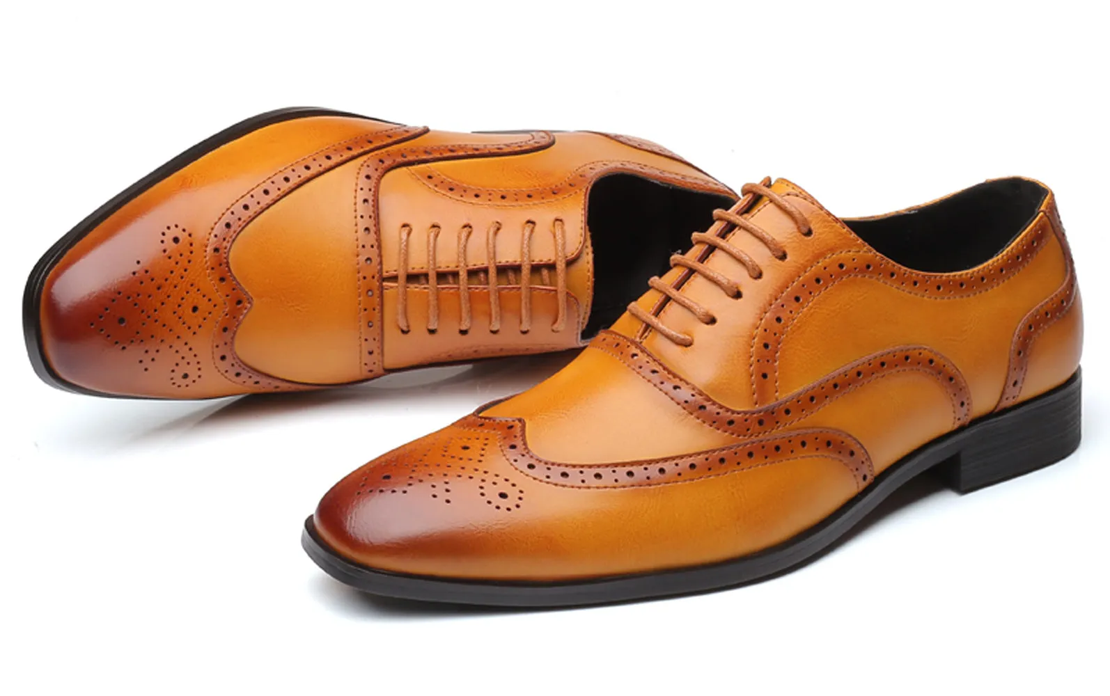 Men's Wingtip Brogue Oxfords