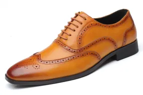 Men's Wingtip Brogue Oxfords