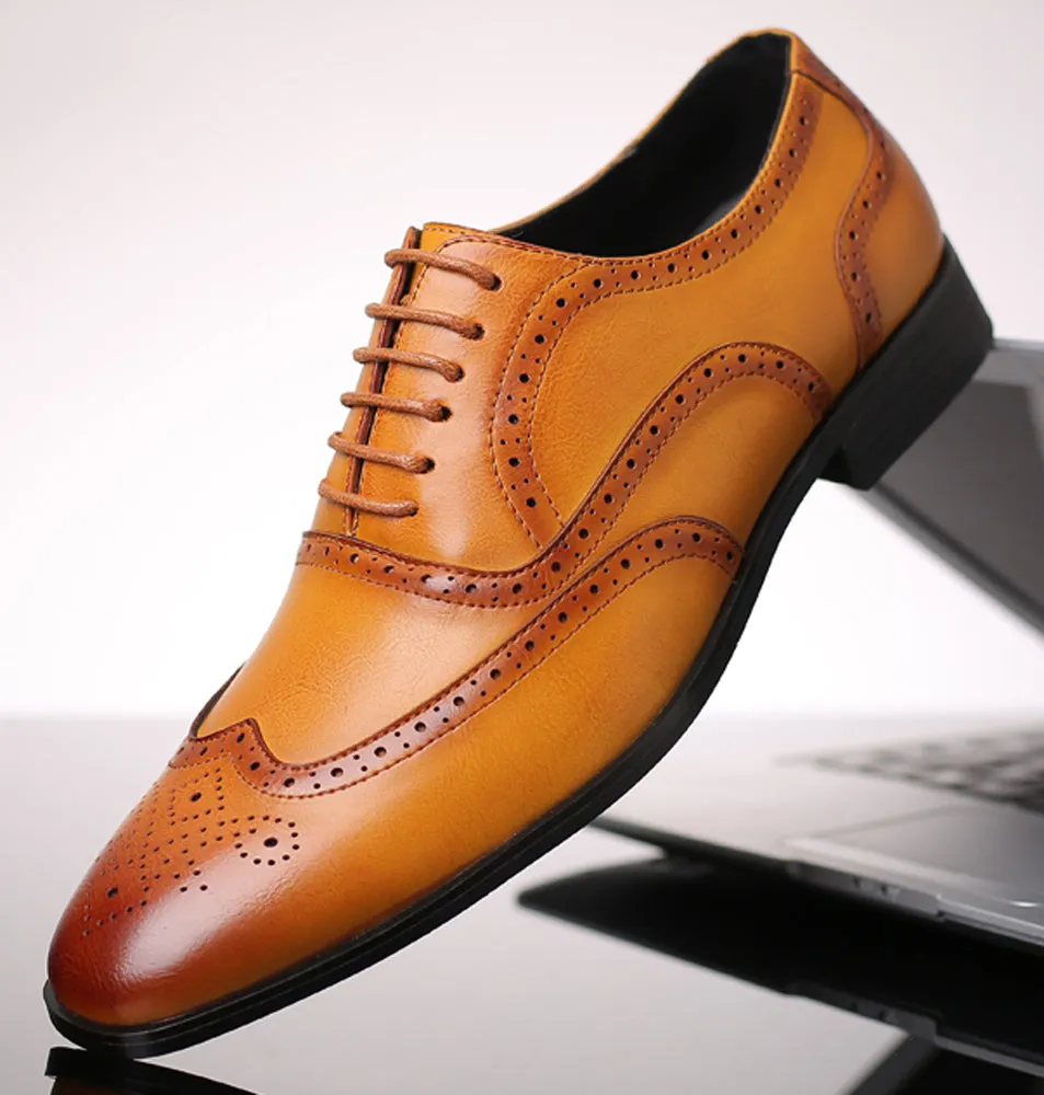 Men's Wingtip Brogue Oxfords