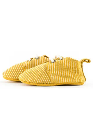 Mustard Stripe Oxfords - Baby