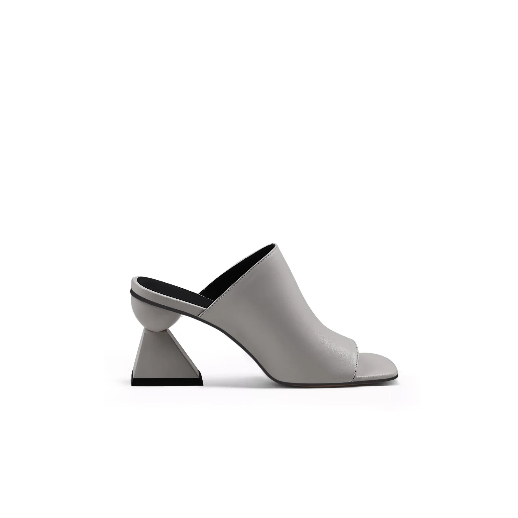 Open Toe Wide Strap Mules