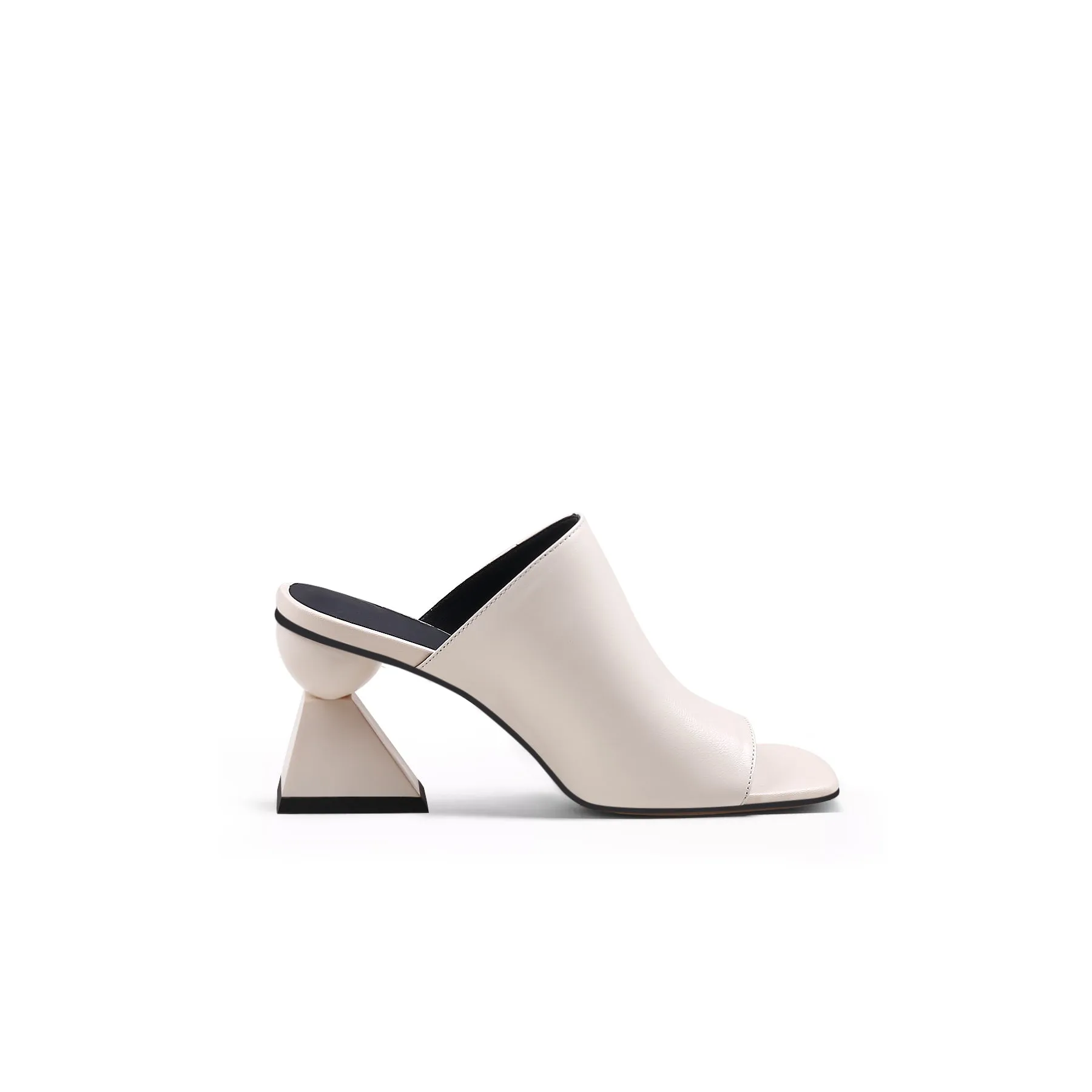 Open Toe Wide Strap Mules