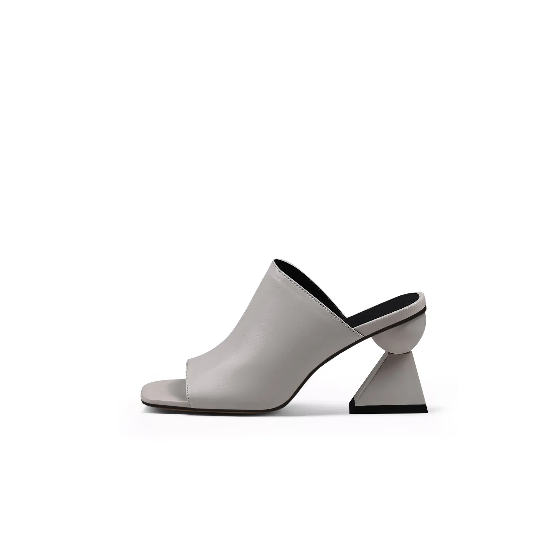 Open Toe Wide Strap Mules