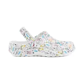 Paris Print Clogs