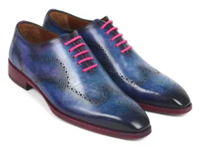 Paul Parkman Men's Blue Wingtip Oxfords