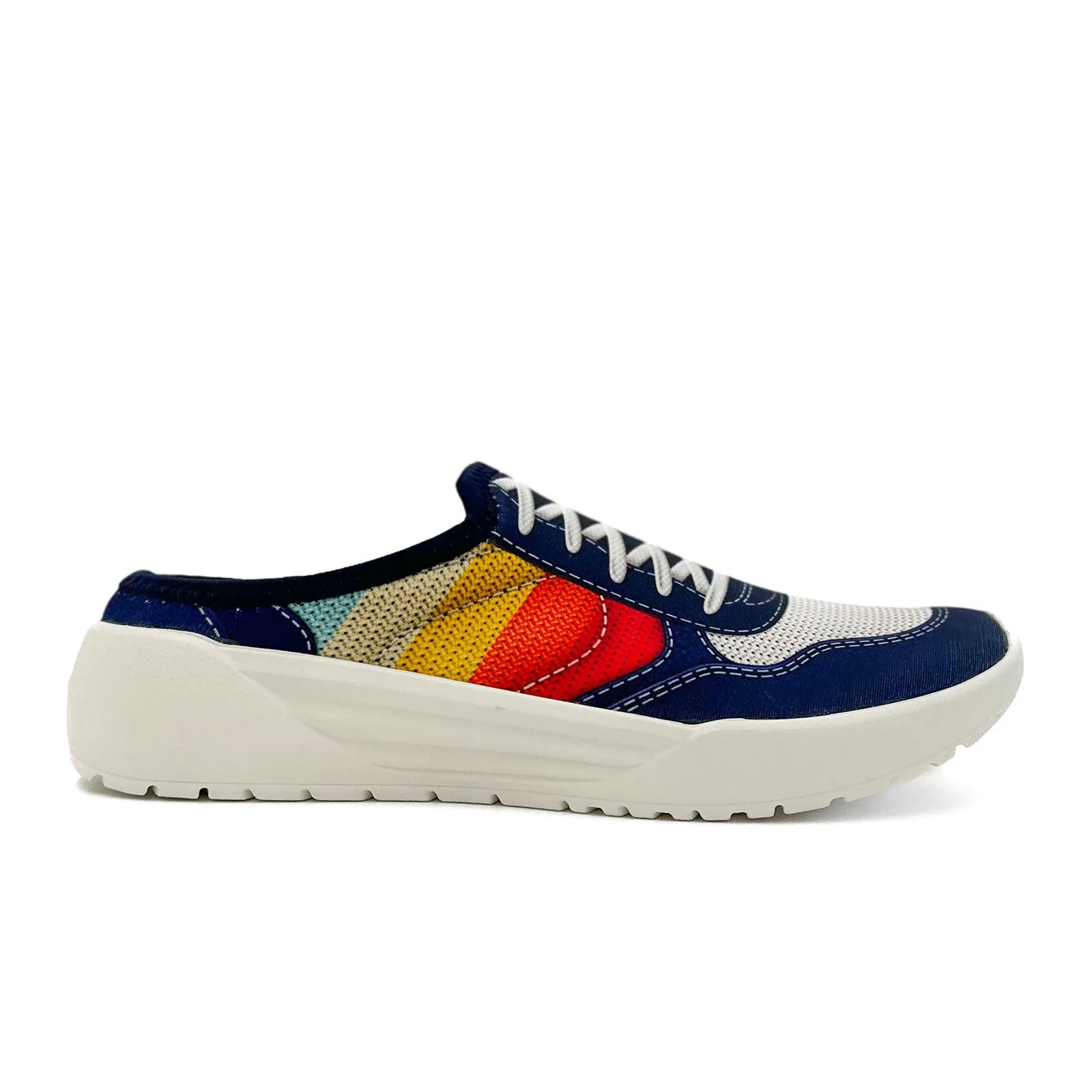 Psudo Court Mule (Women) - Blue Multi