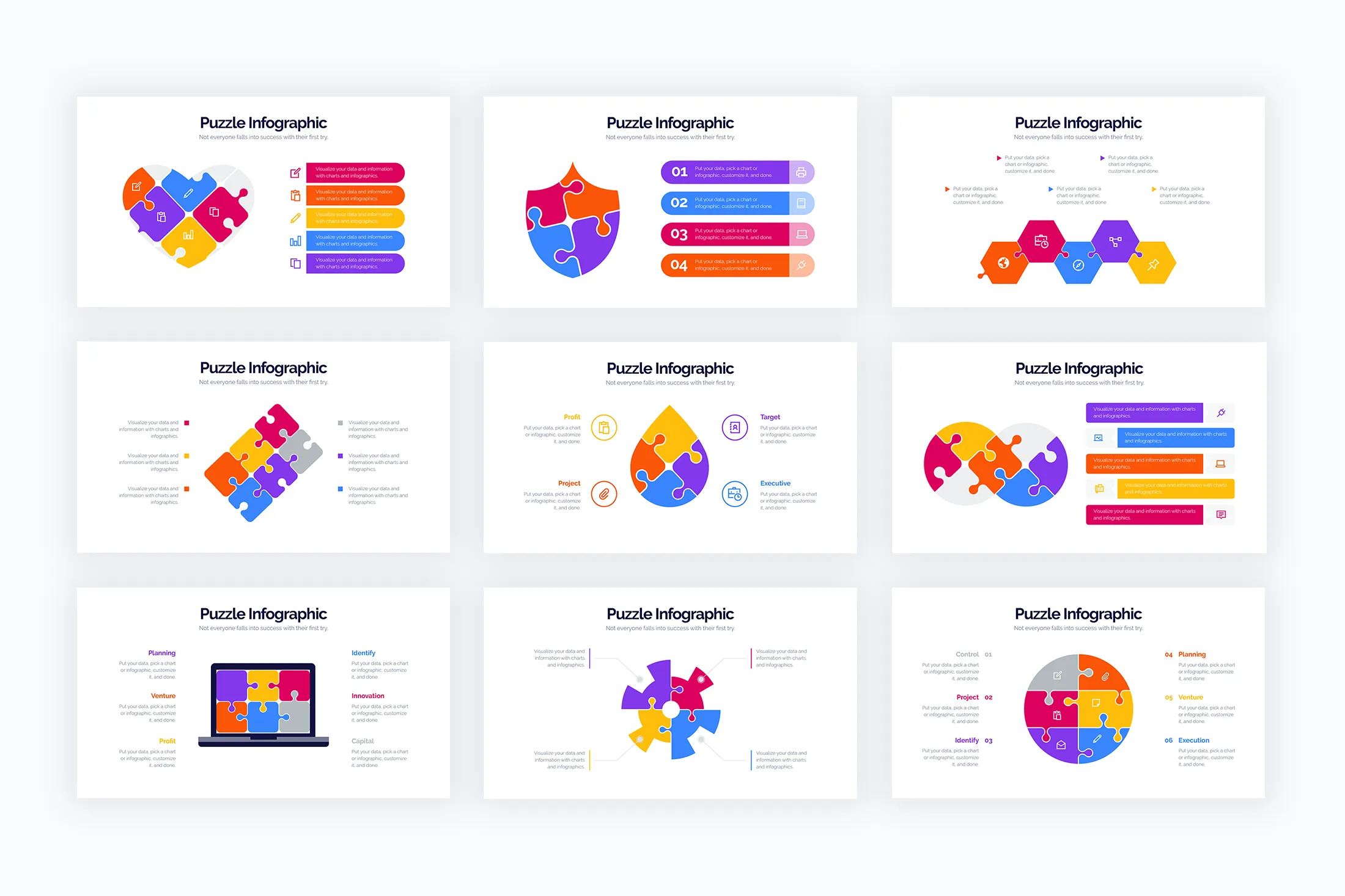 Puzzle Google Slides Infographics