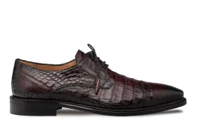 "Giovane" Crocodile Derby Burgundy